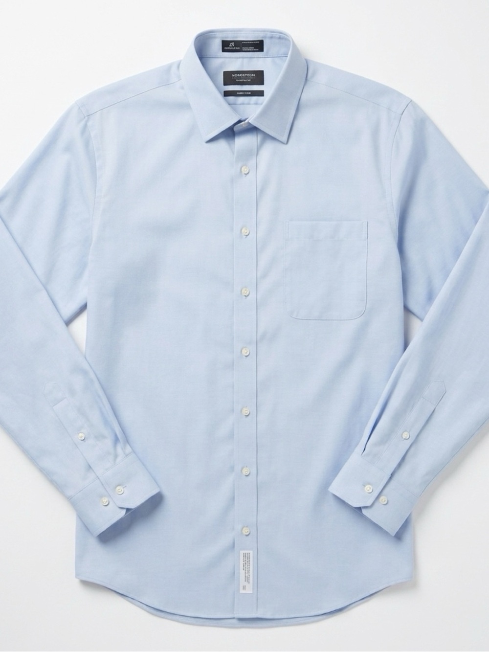 Nordstrom Light Blue Men's Dress Shirt with Chest Pocket